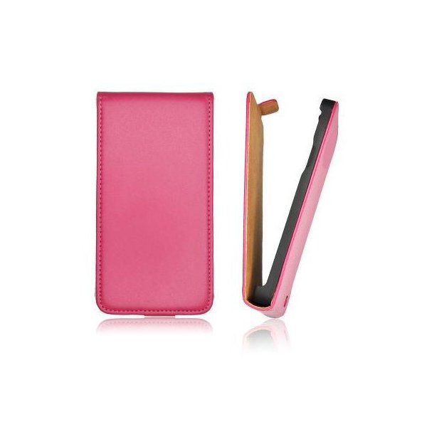 CUSTODIA VERTICALE SLIM FLIP PELLE SAMSUNG NOTE2 N7100, N7105 COLORE ROSA