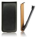 CUSTODIA VERTICALE SLIM FLIP PELLE per SONY LT25I XPERIA V COLORE NERO