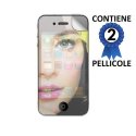 PELLICOLA PROTEGGI DISPLAY A SPECCHIO IPHONE 4, 4s CONFEZIONE 2 PEZZI