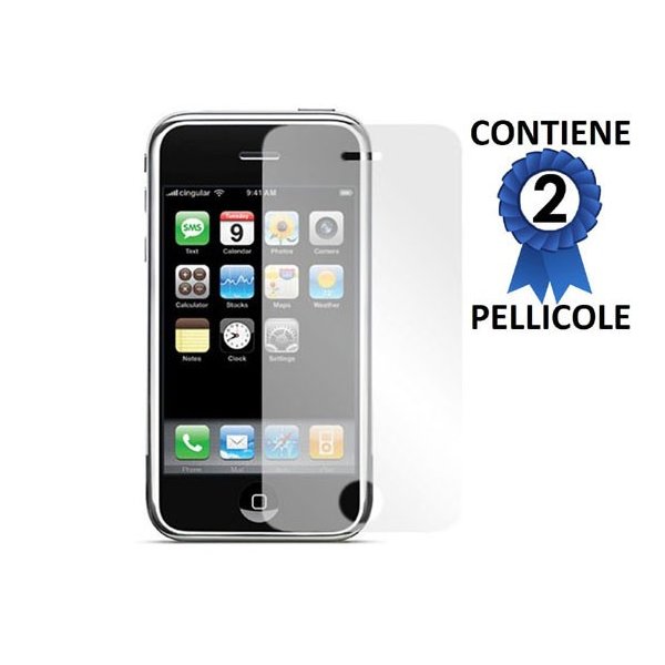 PELLICOLA PROTEGGI DISPLAY iPHONE 2G, 3G, 3Gs CONFEZIONE 2 PEZZI