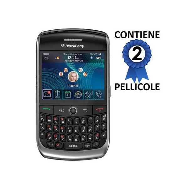 PELLICOLA PROTEGGI DISPLAY BLACKBERRY 8900 CURVE CONFEZIONE 2 PEZZI