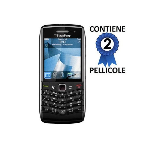 PELLICOLA PROTEGGI DISPLAY BLACKBERRY 9100 PEARL 3G CONFEZIONE 2 PEZZI