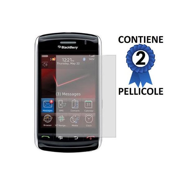 PELLICOLA PROTEGGI DISPLAY BLACKBERRY Storm 9500, Storm 9530 CONFEZIONE 2 PEZZI