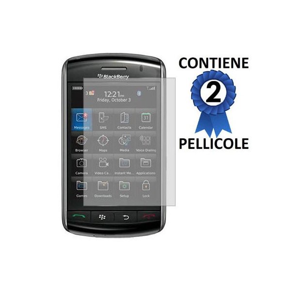 PELLICOLA PROTEGGI DISPLAY BLACKBERRY Storm2 9520, Storm2 9550 CONFEZIONE 2 PEZZI