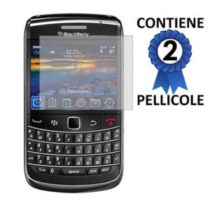 PELLICOLA PROTEGGI DISPLAY BLACKBERRY Bold 9700 CONFEZIONE 2 PEZZI