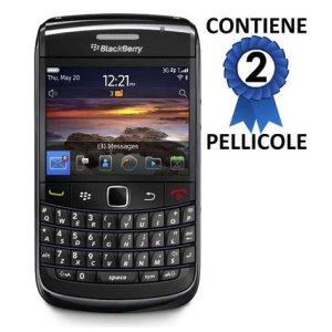 PELLICOLA PROTEGGI DISPLAY BLACKBERRY Bold 9780 CONFEZIONE 2 PEZZI