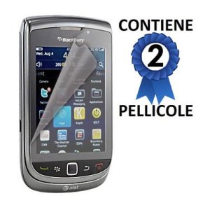 PELLICOLA PROTEGGI DISPLAY BLACKBERRY Torch 9810 CONFEZIONE 2 PEZZI