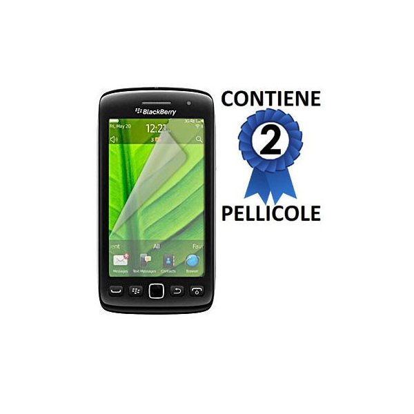 PELLICOLA PROTEGGI DISPLAY BLACKBERRY Torch 9860 CONFEZIONE 2 PEZZI