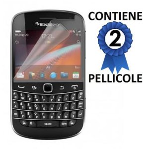 PELLICOLA PROTEGGI DISPLAY BLACKBERRY 9900 Bold Touch, 9930 CONFEZIONE 2 PEZZI