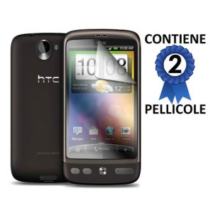 PELLICOLA PROTEGGI DISPLAY HTC DESIRE, BRAVO CONFEZIONE 2 PEZZI