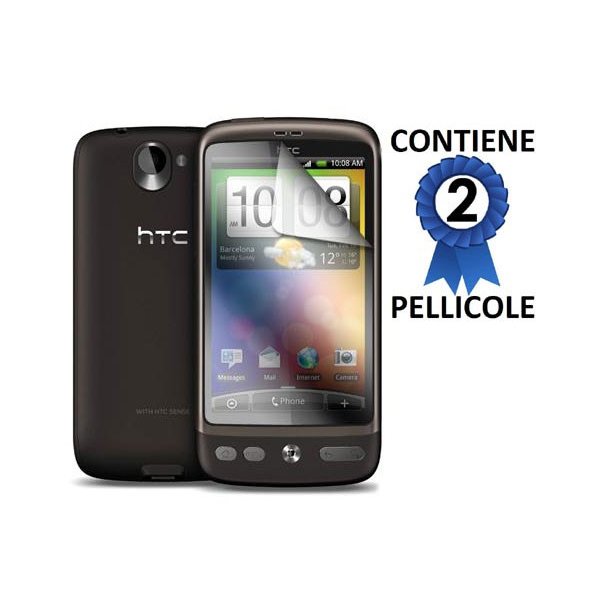 PELLICOLA PROTEGGI DISPLAY HTC DESIRE, BRAVO CONFEZIONE 2 PEZZI