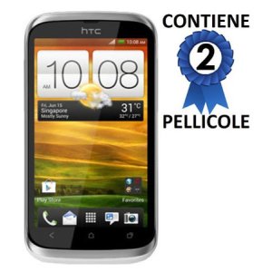 PELLICOLA PROTEGGI DISPLAY HTC DESIRE V T328w CONFEZIONE 2 PEZZI