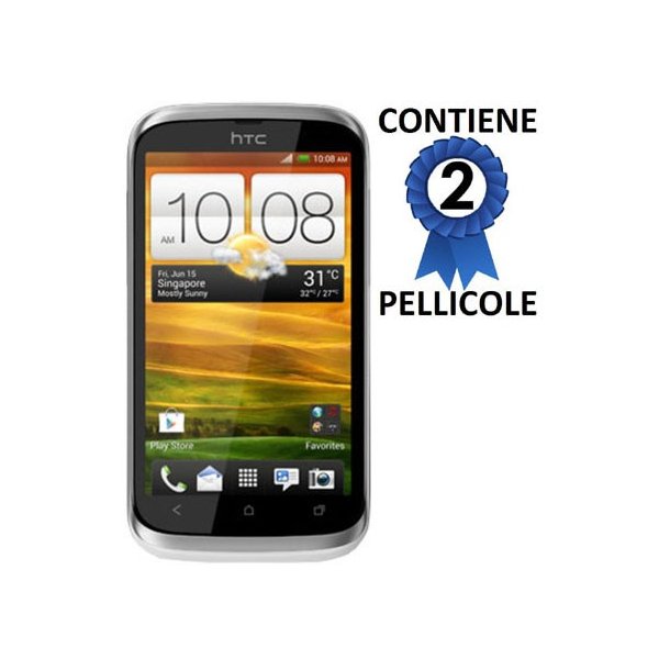 PELLICOLA PROTEGGI DISPLAY HTC DESIRE V T328w CONFEZIONE 2 PEZZI