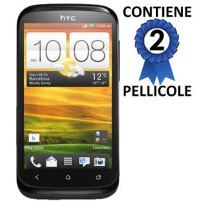 PELLICOLA PROTEGGI DISPLAY HTC DESIRE X T328e CONFEZIONE 2 PEZZI