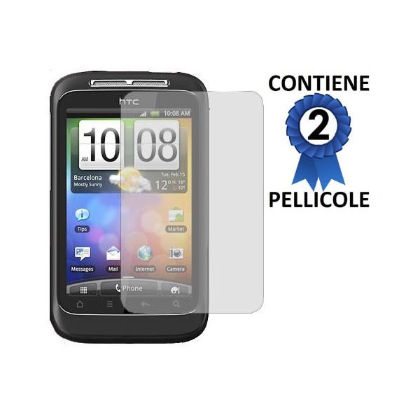 PELLICOLA PROTEGGI DISPLAY HTC G13 WILDFIRE S CONFEZIONE 2 PEZZI