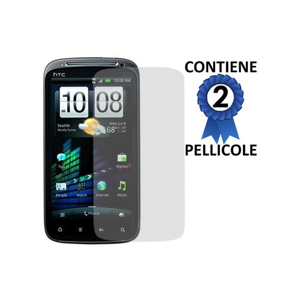 PELLICOLA PROTEGGI DISPLAY HTC G14 SENSATION, SENSATION XE CONFEZIONE 2 PEZZI