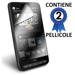 PELLICOLA PROTEGGI DISPLAY HTC HD2, HD2 T8585, Leo 100 CONFEZIONE 2 PEZZI