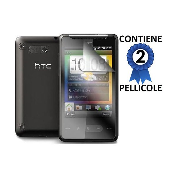 PELLICOLA PROTEGGI DISPLAY HTC HD MINI CONFEZIONE 2 PEZZI