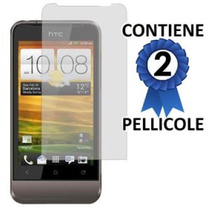 PELLICOLA PROTEGGI DISPLAY HTC ONE V CONFEZIONE 2 PEZZI