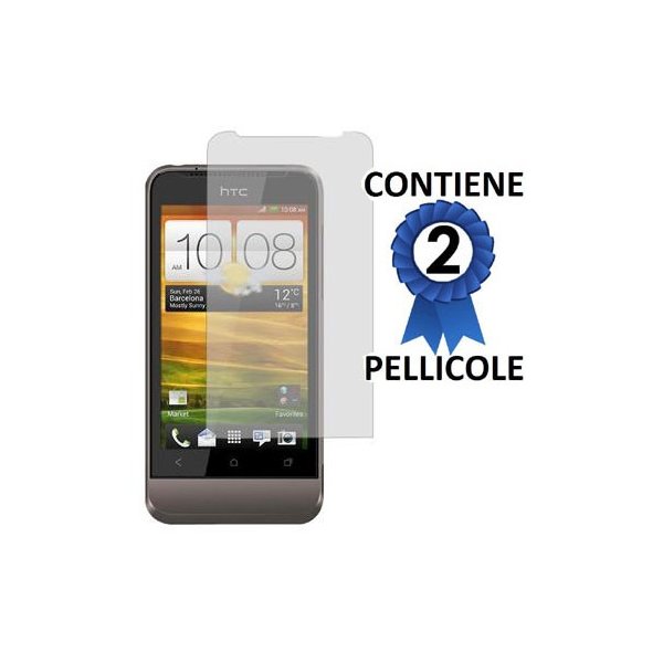 PELLICOLA PROTEGGI DISPLAY HTC ONE V CONFEZIONE 2 PEZZI