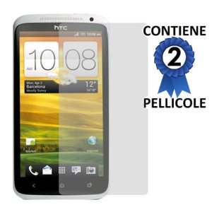 PELLICOLA PROTEGGI DISPLAY HTC ONE X CONFEZIONE 2 PEZZI