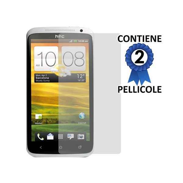 PELLICOLA PROTEGGI DISPLAY HTC ONE X CONFEZIONE 2 PEZZI