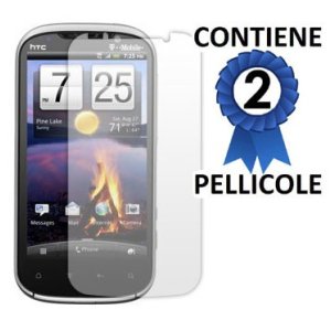 PELLICOLA PROTEGGI DISPLAY HTC RUBY II  LTE CONFEZIONE 2 PEZZI