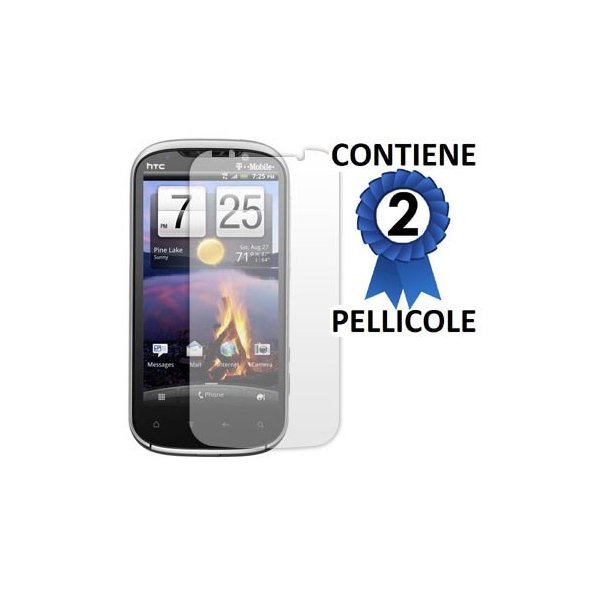 PELLICOLA PROTEGGI DISPLAY HTC RUBY II  LTE CONFEZIONE 2 PEZZI