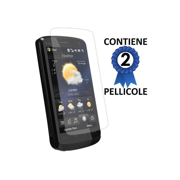 PELLICOLA PROTEGGI DISPLAY HTC TOUCH HD CONFEZIONE 2 PEZZI