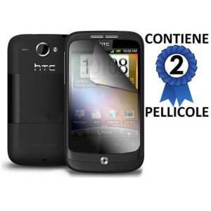 PELLICOLA PROTEGGI DISPLAY HTC WILDFIRE CONFEZIONE 2 PEZZI