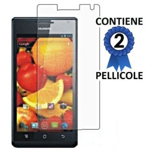 PELLICOLA PROTEGGI DISPLAY HUAWEI U9200 ASCEND P1 CONFEZIONE 2 PEZZI