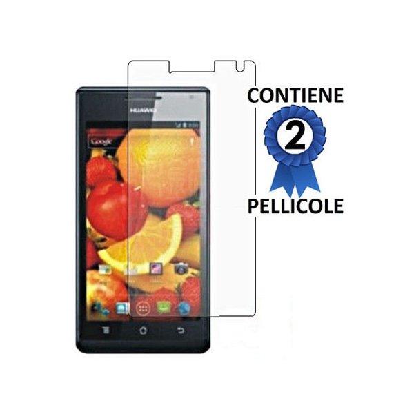 PELLICOLA PROTEGGI DISPLAY HUAWEI U9200 ASCEND P1 CONFEZIONE 2 PEZZI