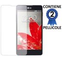 PELLICOLA PROTEGGI DISPLAY LG Optimus G E971, E973, E975, F180 CONFEZIONE 2 PEZZI