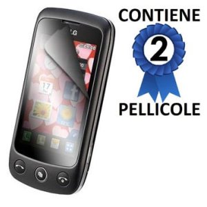 PELLICOLA PROTEGGI DISPLAY LG GS500 CONFEZIONE 2 PEZZI