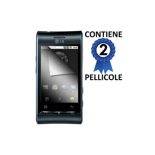 PELLICOLA PROTEGGI DISPLAY LG GT540 CONFEZIONE 2 PEZZI