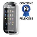 PELLICOLA PROTEGGI DISPLAY LG Optimus Me P350 CONFEZIONE 2 PEZZI