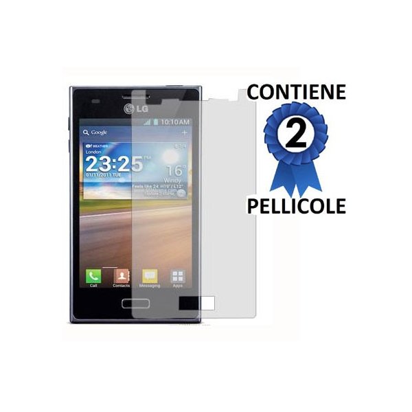 PELLICOLA PROTEGGI DISPLAY LG P700 Optimus L7 CONFEZIONE 2 PEZZI