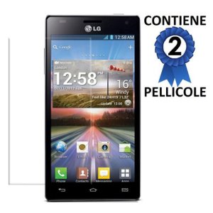 PELLICOLA PROTEGGI DISPLAY LG P880 Optimus 4X HD CONFEZIONE 2 PEZZI