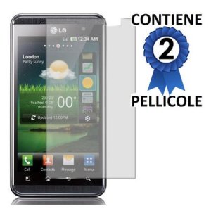 PELLICOLA PROTEGGI DISPLAY LG P920 Optimus 3D CONFEZIONE 2 PEZZI