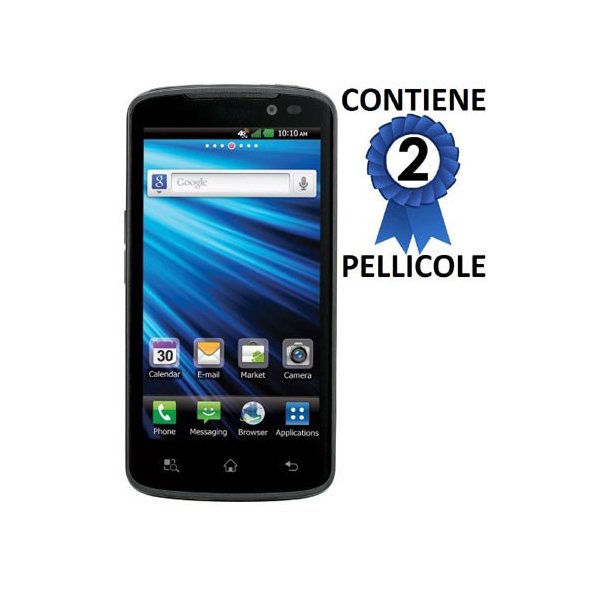 PELLICOLA PROTEGGI DISPLAY LG P936 Optimus True HD LTE CONFEZIONE 2 PEZZI