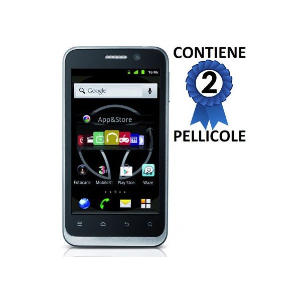 PELLICOLA PROTEGGI DISPLAY MOMO DESIGN DROID CONFEZIONE 2 PEZZI