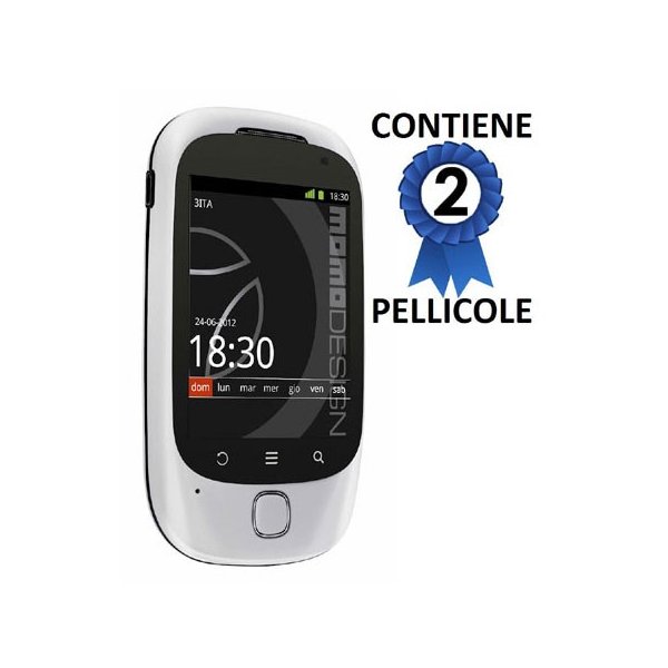 PELLICOLA PROTEGGI DISPLAY MOMO DESIGN SMART CONFEZIONE 2 PEZZI