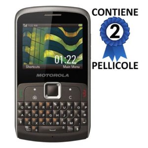 PELLICOLA PROTEGGI DISPLAY MOTOROLA EX112 CONFEZIONE 2 PEZZI