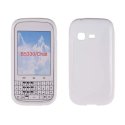 CUSTODIA GEL TPU SILICONE DOUBLE per SAMSUNG B5330 Galaxy Chat COLORE BIANCO