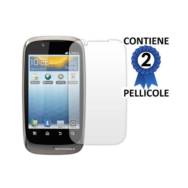 PELLICOLA PROTEGGI DISPLAY MOTOROLA FIRE XT XT-531 CONFEZIONE 2 PEZZI