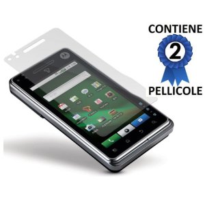 PELLICOLA PROTEGGI DISPLAY MOTOROLA XT720 Milestone CONFEZIONE 2 PEZZ