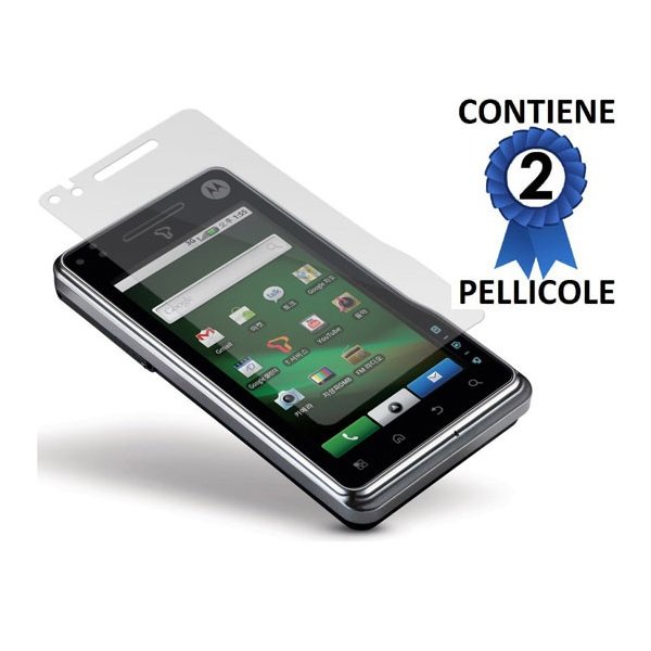 PELLICOLA PROTEGGI DISPLAY MOTOROLA XT720 Milestone CONFEZIONE 2 PEZZ