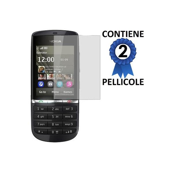 PELLICOLA PROTEGGI DISPLAY NOKIA 300 ASHA CONFEZIONE 2 PEZZI