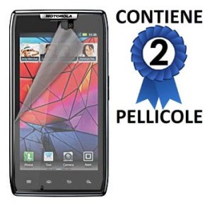 PELLICOLA PROTEGGI DISPLAY MOTOROLA XT910 Razr CONFEZIONE 2 PEZZI