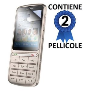 PELLICOLA PROTEGGI DISPLAY NOKIA  C3-01 Touch and Type CONFEZIONE 2 PEZZI